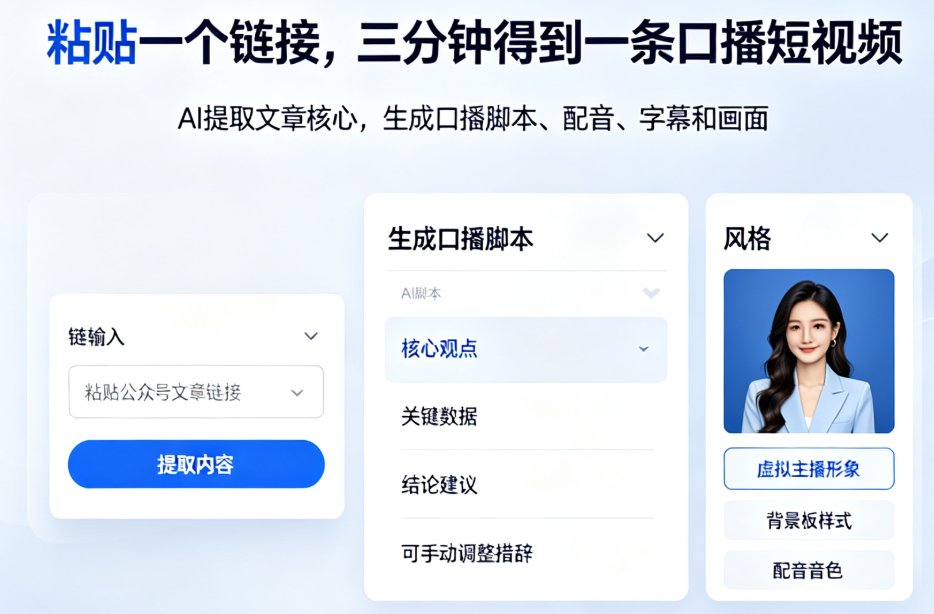 长文变短视频怎么操作？燃点魔方链接转视频全流程实测指南