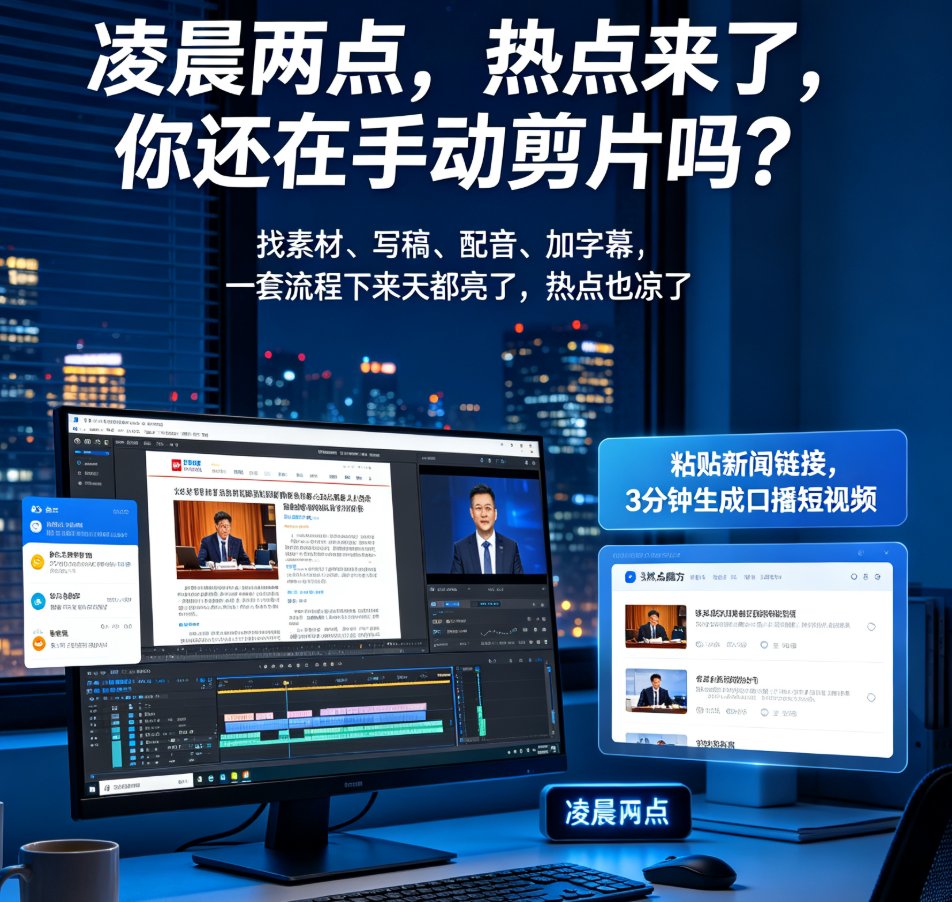 燃点魔方链接转视频操作界面，左侧粘贴链接，右侧预览生成的视频