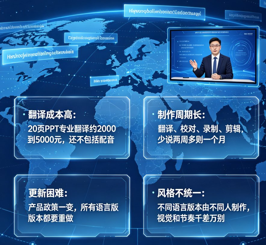 培训课件如何快速变视频？燃点魔方知识播讲，多语言配音支持国际培训