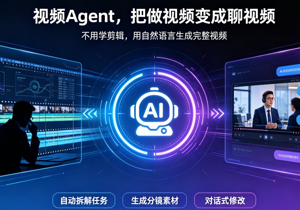 视频Agent是什么？燃点魔方对话式视频生成颠覆剪辑流程