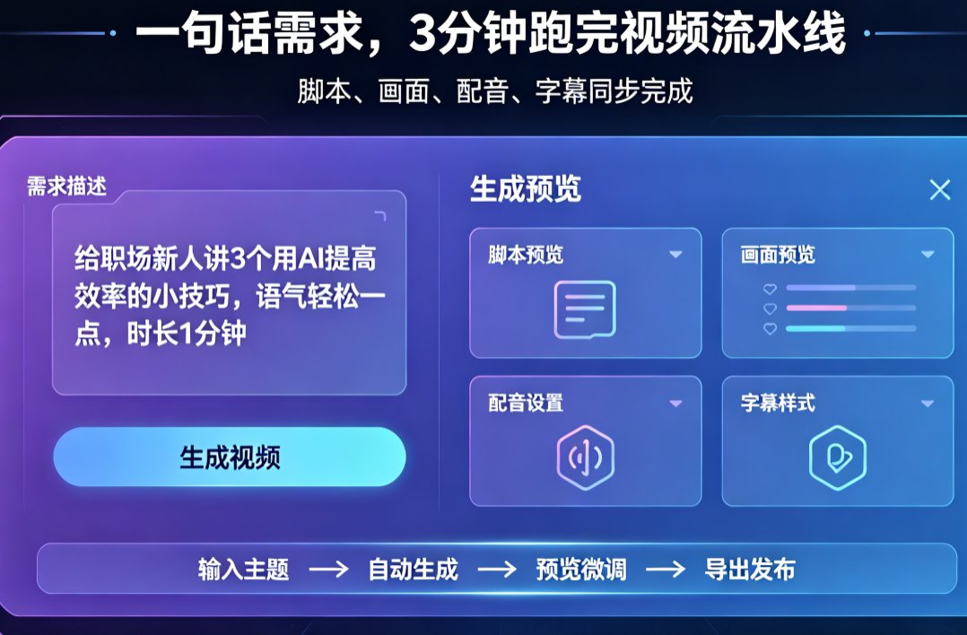 AI一键成片到底多快？燃点魔方从主题到成片只需3分钟