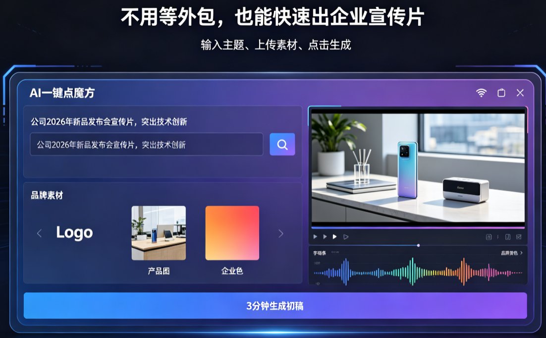 企业宣传视频制作对比：传统外包 vs AI自助，哪个更划算？
