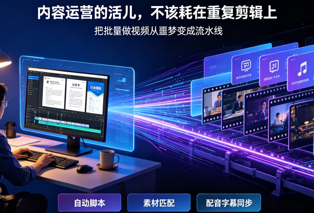 内容运营如何批量做视频？燃点魔方链接转视频+AI成片，效率提升90%