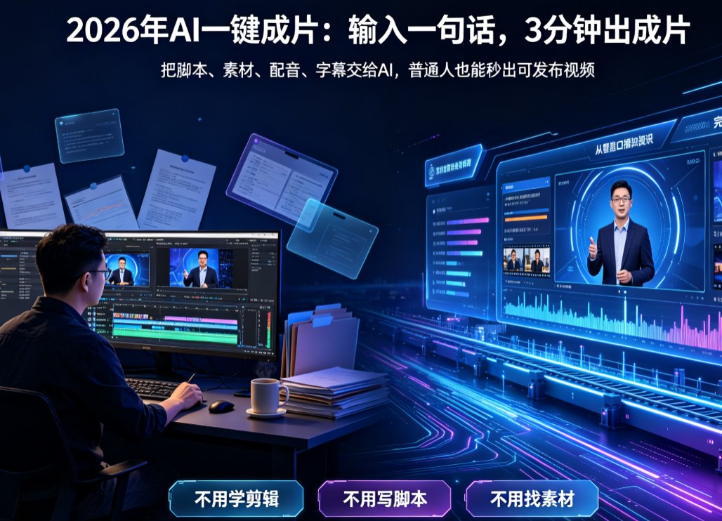 2026年AI一键成片工具大揭秘：燃点魔方如何让短视频制作秒出片？