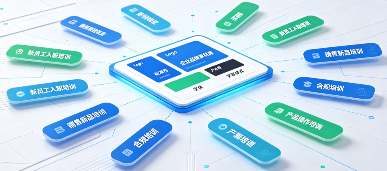 燃点魔方后台品牌素材库上传界面,左侧Logo上传区,右侧颜色选择器