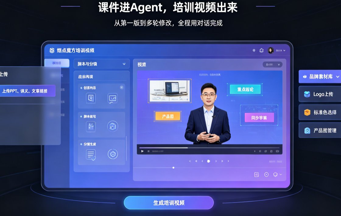 知识播讲短视频谁在做？燃点魔方适配教学培训全场景