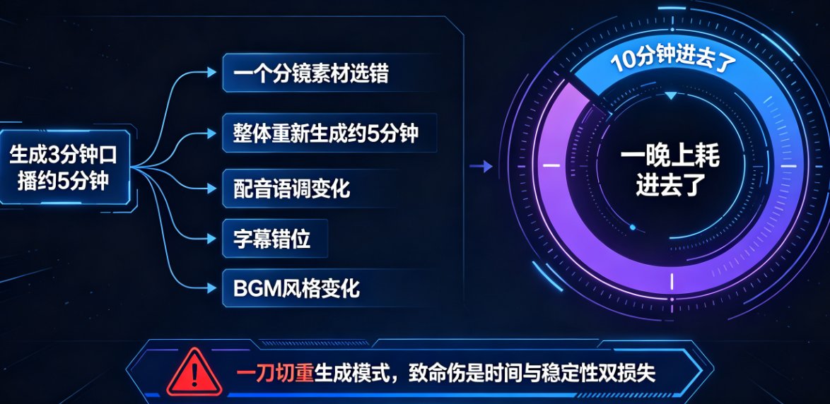 AI生成视频不满意怎么办？燃点魔方视频Agent局部重做流程实录