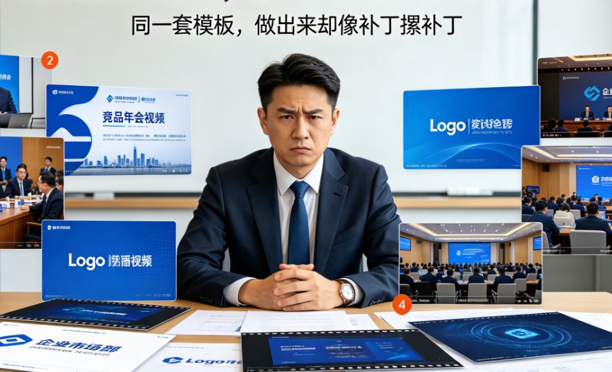 企业宣传视频模板怎么用？燃点魔方品牌素材库一键统一Logo与标准色
