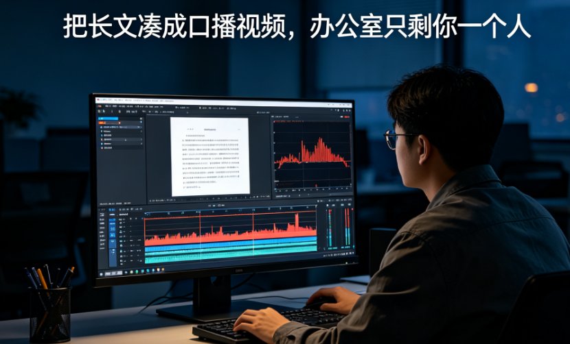 长文链接快速变口播短视频：燃点魔方链接转视频实测，3分钟产出