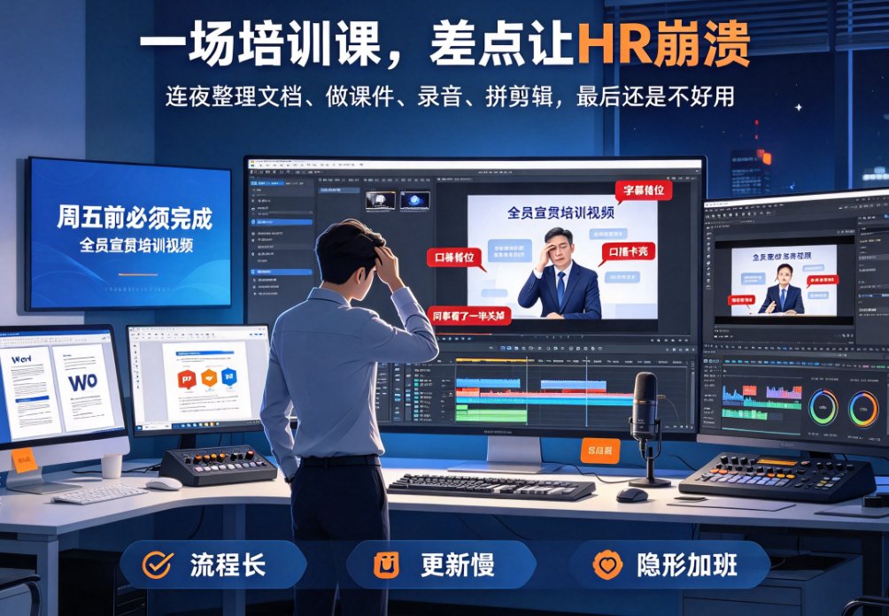 燃点魔方上传Word文档的界面，左侧为文档大纲，右侧为正在生成的视频预览