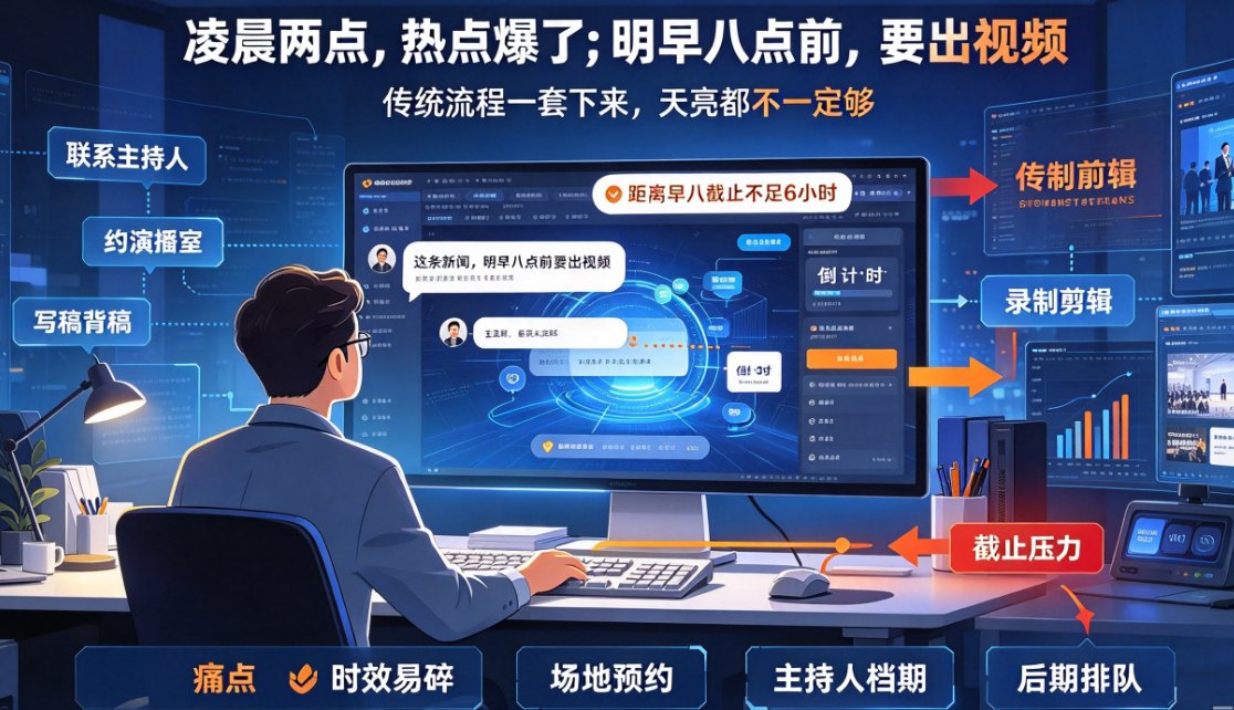 燃点魔方新闻播讲功能的输入框,左侧是文本粘贴区,右侧是链接输入框