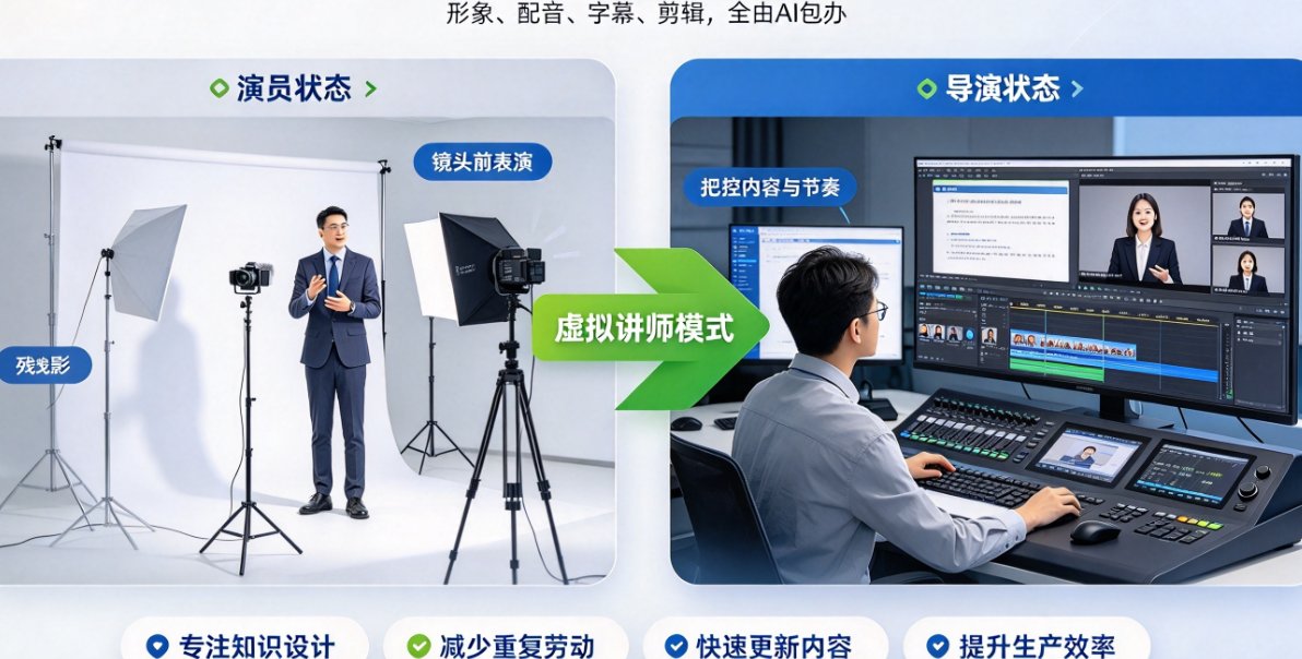 知识播讲视频怎么做虚拟讲师？燃点魔方让课件秒变数字人课程