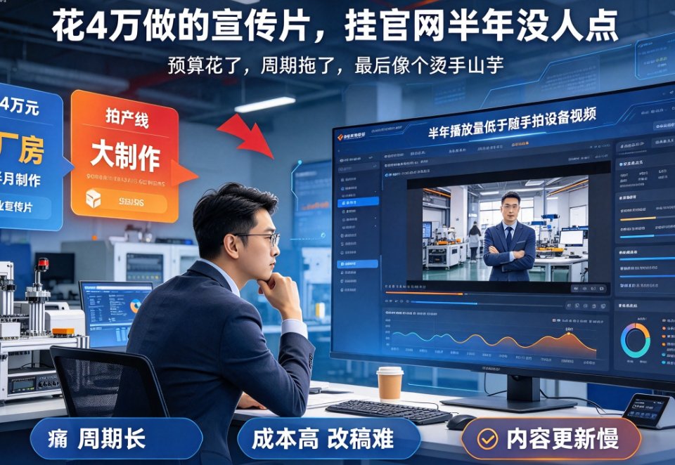 企业宣传视频没人看？燃点魔方AI一键成片让官网视频高效转化