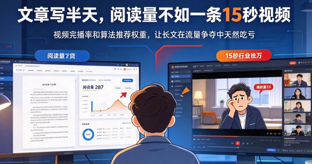 长文链接如何快速变成口播视频？燃点魔方链接转视频全流程拆解