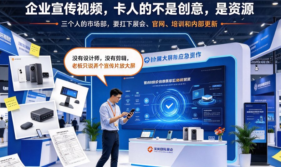 燃点魔方企业宣传片模板选择界面,光标停留在「科技感」模板上