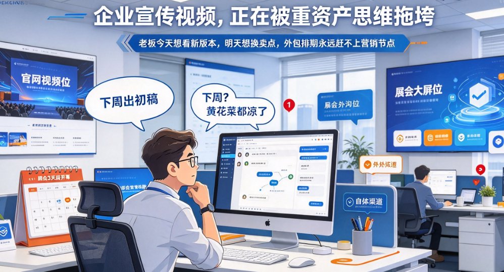 企业宣传视频效率革命：燃点魔方AI一键成片如何将制作周期从一周压到半天？