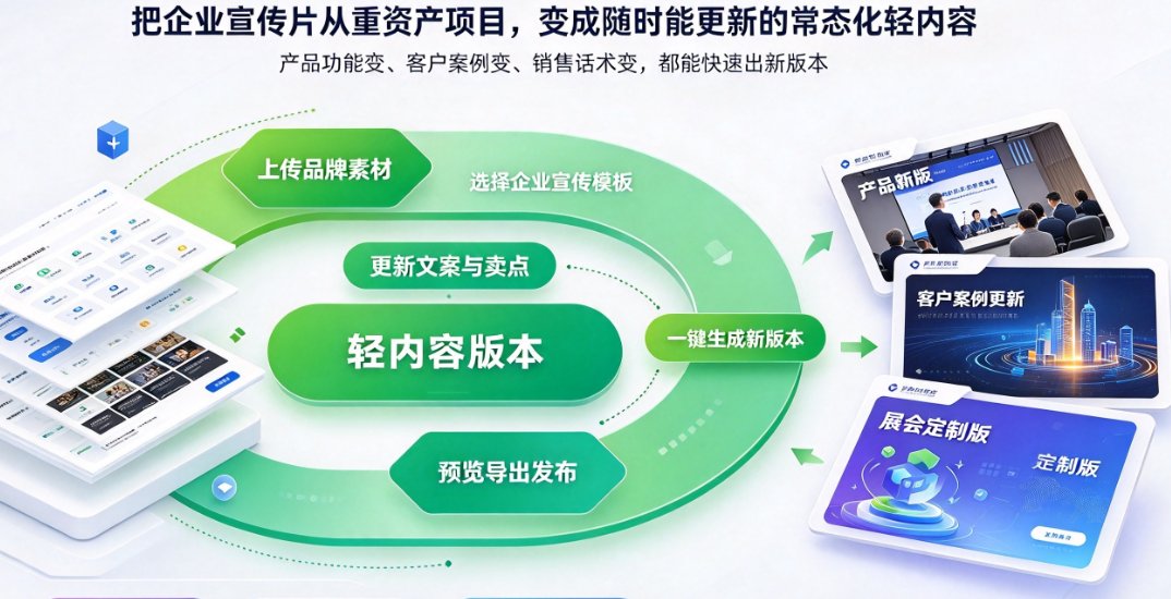 企业宣传视频点击率低？AI一键成片实现常态化内容快速迭代
