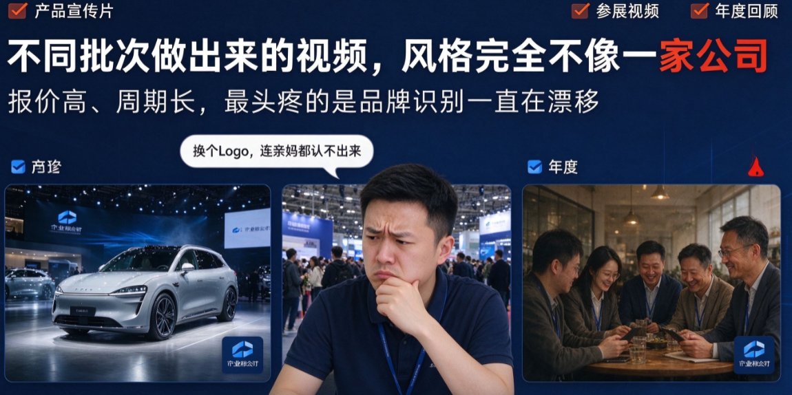 燃点魔方品牌素材库界面,展示上传Logo后的品牌色提取和素材分类